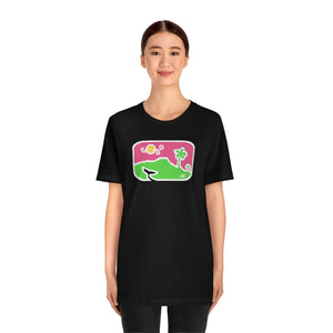 Unisex Tee: Diamond Head Dancing Whale in Color