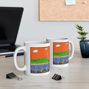 Diamond Head Ocean Life Mug