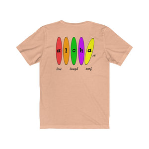 Unisex Tee: Aloha Boards_Back Print