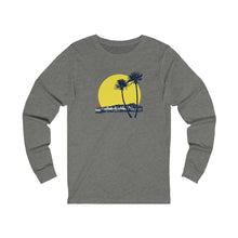 Load image into Gallery viewer, Unisex Long Sleeve Tee: DH Palms Sunset_Front Print
