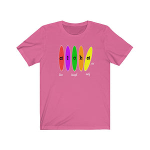 Unisex Tee: Aloha Boards_Front Print