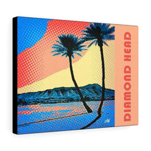 Load image into Gallery viewer, Diamond Head Palms Comic on Canvas - 3 sizes
