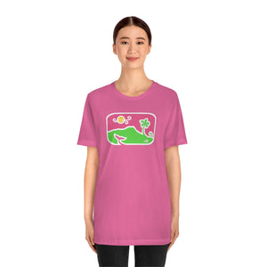 Unisex Tee: Diamond Head Dancing Whale in Color