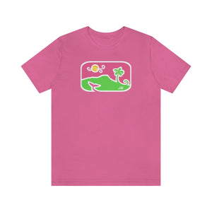 Unisex Tee: Diamond Head Dancing Whale in Color