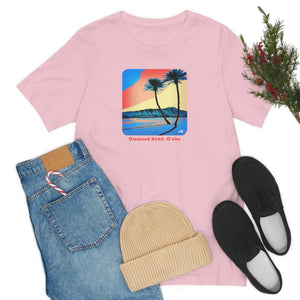 Unisex Tee: Diamond Head Palms Comic