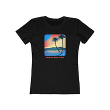 Load image into Gallery viewer, Women&#39;s Tee: Diamond Head Palms Comic
