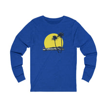 Load image into Gallery viewer, Unisex Long Sleeve Tee: DH Palms Sunset_Front Print
