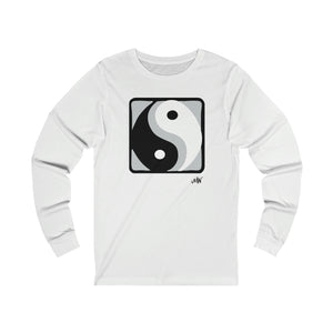 Unisex Long Sleeve Tee: Yin Yang_Front Print