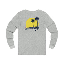 Load image into Gallery viewer, Unisex Long Sleeve Tee: DH Palms Sunset_Front &amp; Back Print
