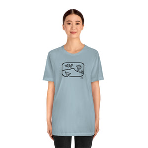 Unisex Tee: Diamond Head Dancing Whale