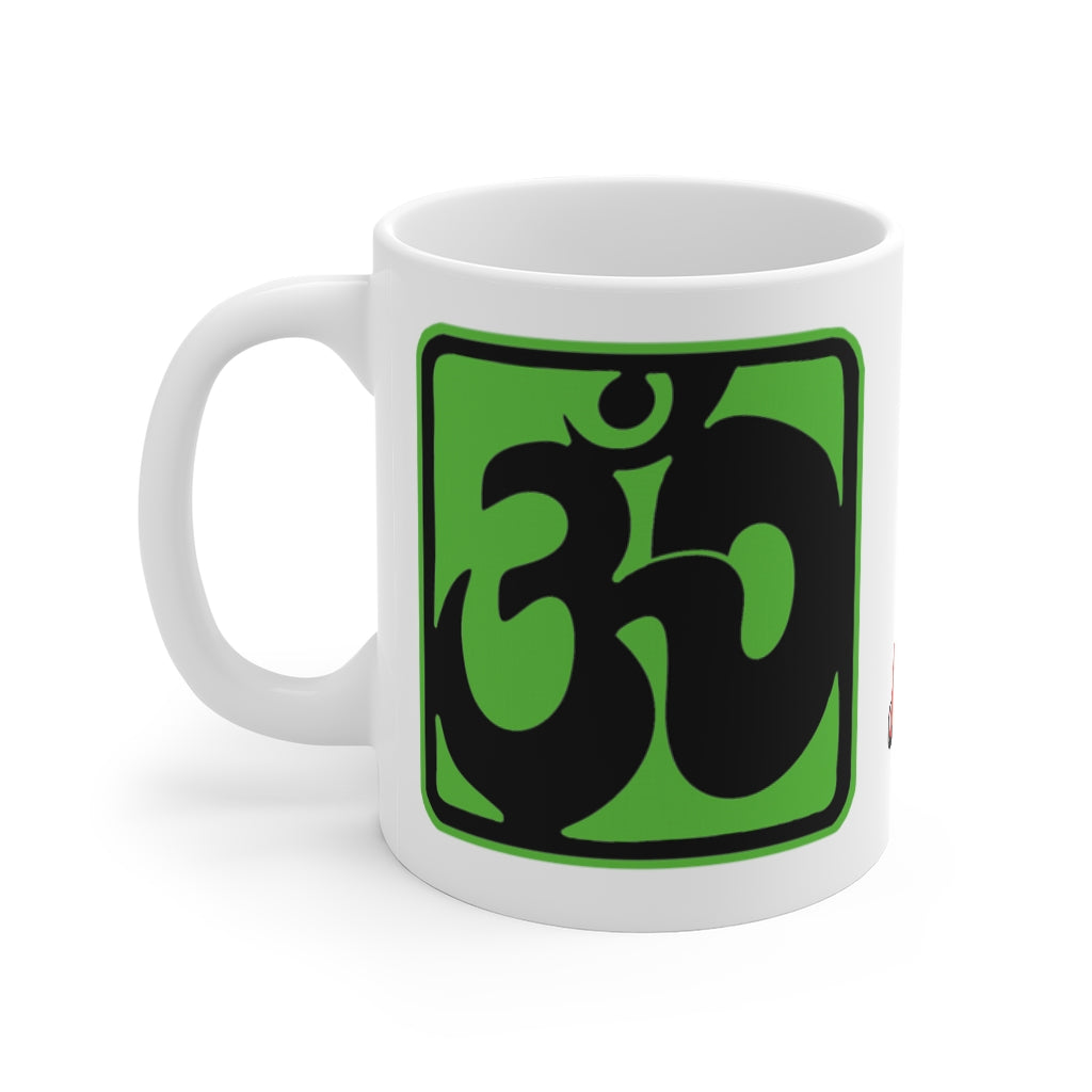 Om Mug Green