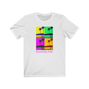 Unisex Tee: Diamond Head Palms PopArt