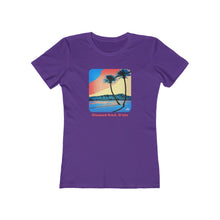 Load image into Gallery viewer, Women&#39;s Tee: Diamond Head Palms Comic
