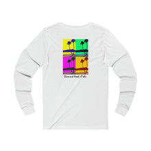 Load image into Gallery viewer, Unisex Long Sleeve Tee: DH Palms PopArt_Front &amp; Back Print
