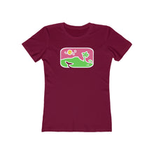 Load image into Gallery viewer, Women&#39;s Tee: Diamond Head Dancing Whale in Color
