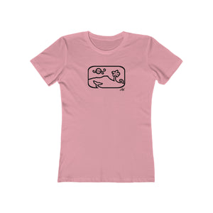 Women's Tee: Diamond Head Dancing Whale