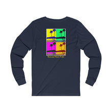 Load image into Gallery viewer, Unisex Long Sleeve Tee: DH Palms PopArt_Front &amp; Back Print
