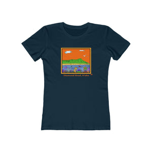 Women's Tee: Diamond Head Ocean Life