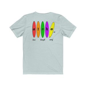 Unisex Tee: Aloha Boards_Back Print