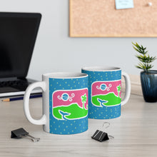 Load image into Gallery viewer, Diamond Head Dancing Whale Sparkle Mug
