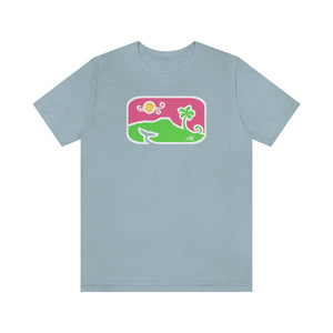 Unisex Tee: Diamond Head Dancing Whale in Color