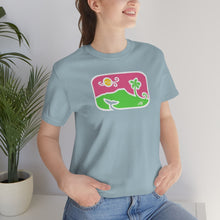 Load image into Gallery viewer, Unisex Tee: Diamond Head Dancing Whale in Color
