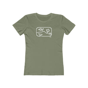 Women's Tee: Diamond Head Dancing Whale