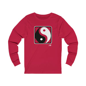 Unisex Long Sleeve Tee: Yin Yang_Front Print