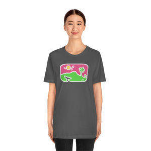 Unisex Tee: Diamond Head Dancing Whale in Color