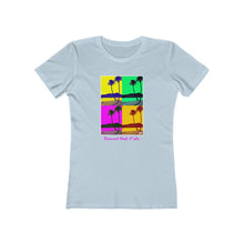 Load image into Gallery viewer, Women&#39;s Tee: Diamond Head Palms PopArt
