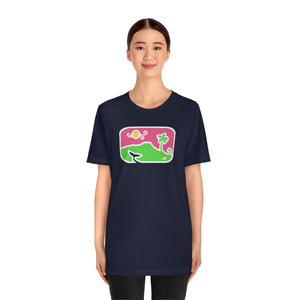 Unisex Tee: Diamond Head Dancing Whale in Color