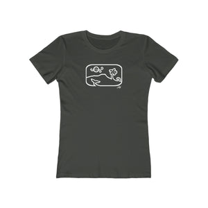 Women's Tee: Diamond Head Dancing Whale