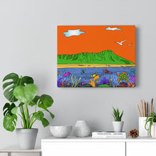 Load image into Gallery viewer, Diamond Head Ocean Life on Canvas - 3 sizes
