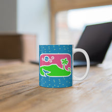 Load image into Gallery viewer, Diamond Head Dancing Whale Sparkle Mug
