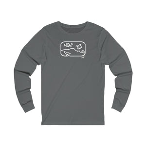 Unisex Long Sleeve Tee: DH Dancing Whale_Front Print