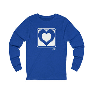 Unisex Long Sleeve Tee: Hearts_Front Print