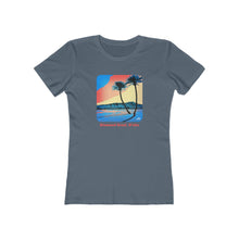 Load image into Gallery viewer, Women&#39;s Tee: Diamond Head Palms Comic
