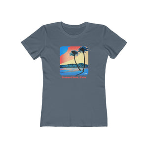 Women's Tee: Diamond Head Palms Comic