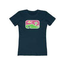 Load image into Gallery viewer, Women&#39;s Tee: Diamond Head Dancing Whale in Color
