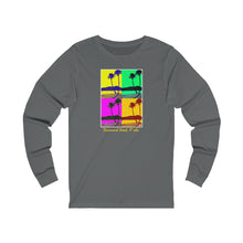 Load image into Gallery viewer, Unisex Long Sleeve Tee: DH Palms PopArt_Front Print
