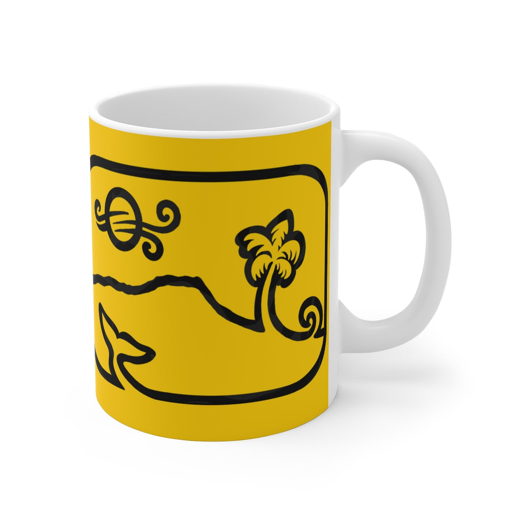 Diamond Head Dancing Whale Mug_Sunburst