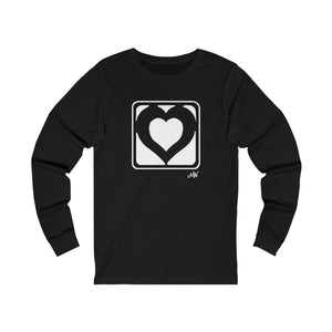 Unisex Long Sleeve Tee: Hearts_Front Print