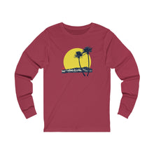 Load image into Gallery viewer, Unisex Long Sleeve Tee: DH Palms Sunset_Front Print
