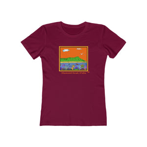 Women's Tee: Diamond Head Ocean Life