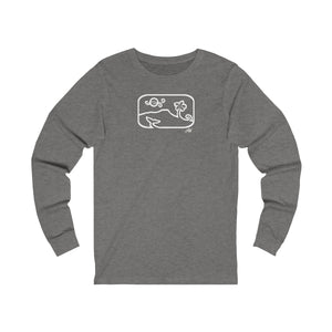 Unisex Long Sleeve Tee: DH Dancing Whale_Front Print