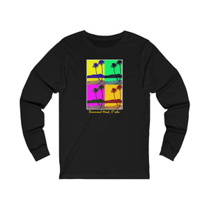 Unisex Long Sleeve Tee: DH Palms PopArt_Front Print