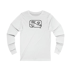 Unisex Long Sleeve Tee: DH Dancing Whale_Front Print