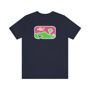 Unisex Tee: Diamond Head Dancing Whale in Color