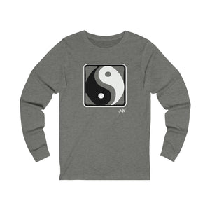 Unisex Long Sleeve Tee: Yin Yang_Front Print