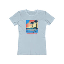 Load image into Gallery viewer, Women&#39;s Tee: Diamond Head Palms Comic
